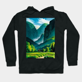 Itty bitty house in a jaw-dropping canyon scene Hoodie